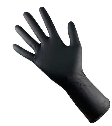 INP NITRIL HANDSCHOENEN EXTRA DIK ZWART - 50ST
